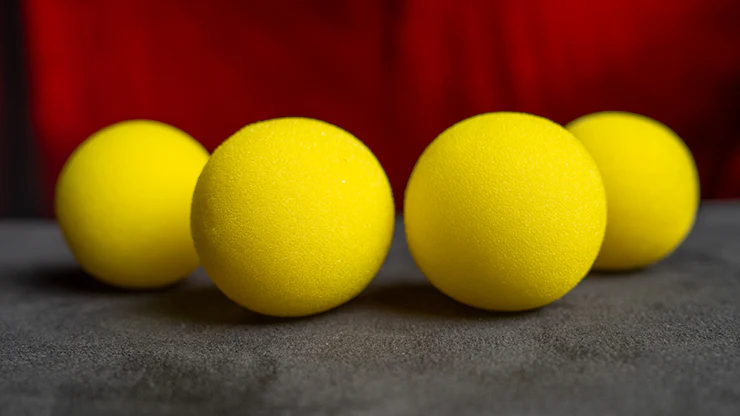 Balles Mousse JAUNE - Pack de 4 (Magic Sponge Balls) - Image 12