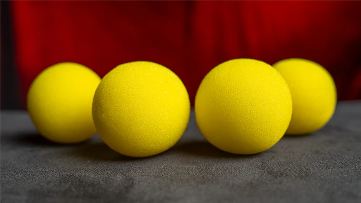 Balles Mousse JAUNE - Pack de 4 (Magic Sponge Balls) - Image 8