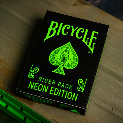Bicycle Neon Rider Back - Green-Glo Deck