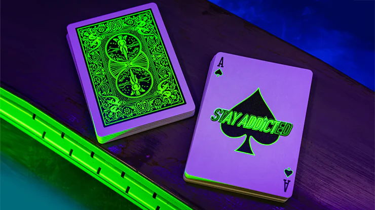 Bicycle Neon Rider Back - Green-Glo Deck - Image 2