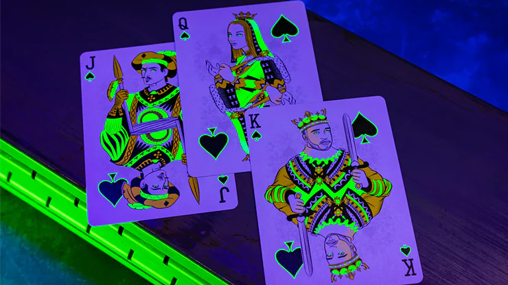 Bicycle Neon Rider Back - Green-Glo Deck - Image 4