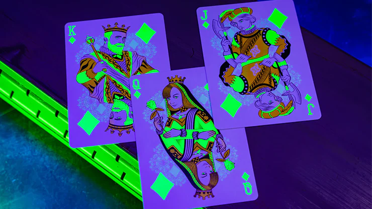 Bicycle Neon Rider Back - Green-Glo Deck - Image 6