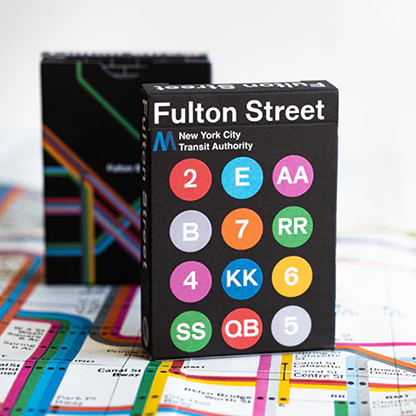 Black Edition Fulton Street MTA (1972 Vignelli Map Edition)