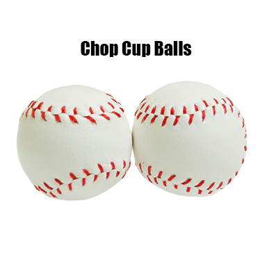 Chop Cup Balls - Large White Leather (Set of 2)