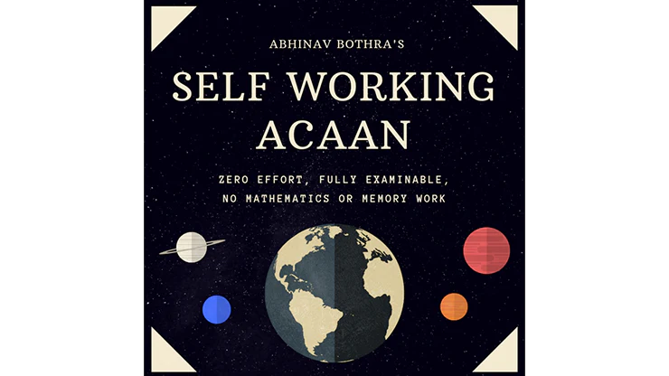 Self-Working ACAAN by Abhinav Bothra Mixed Media DOWNLOAD
