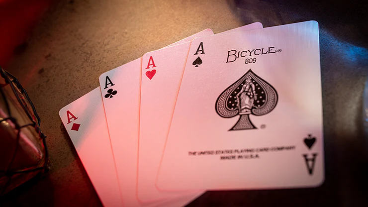 GT Speedreader Marked Deck - Standard Version (Bicycle 809 Mandolin Red) - Image 3