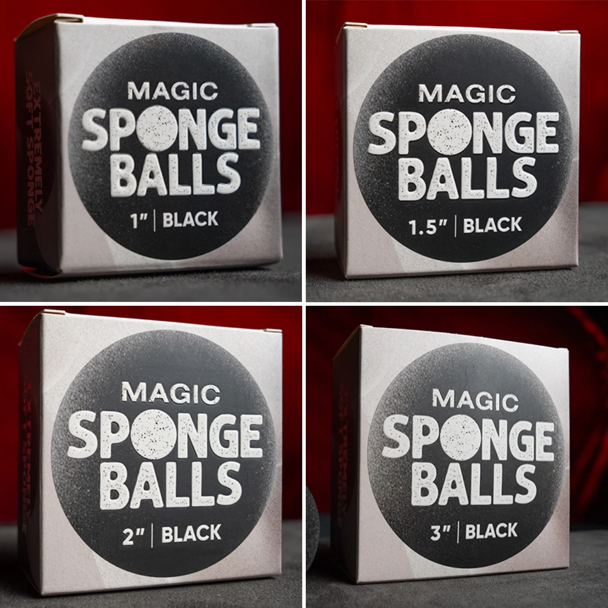 Balles Mousse NOIRES - Pack de 50 (Magic Sponge Balls)