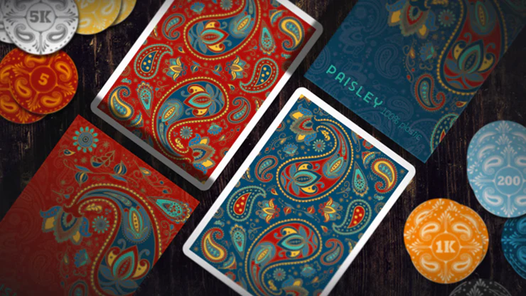 Plastic Paisley Poker - Bleu - Image 3