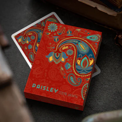 Plastic Paisley Poker - Rouge
