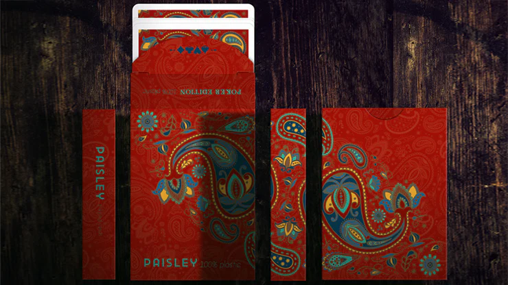 Plastic Paisley Poker - Rouge - Image 4