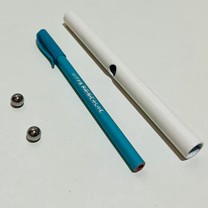 Steel Ball Through Pen