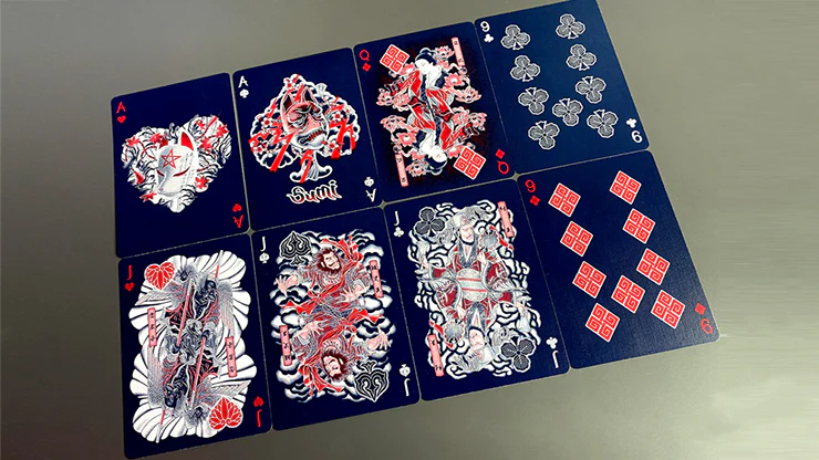 Sumi Kitsune Myth Maker - Blue/Red Craft Letterpressed Tuck - Image 3