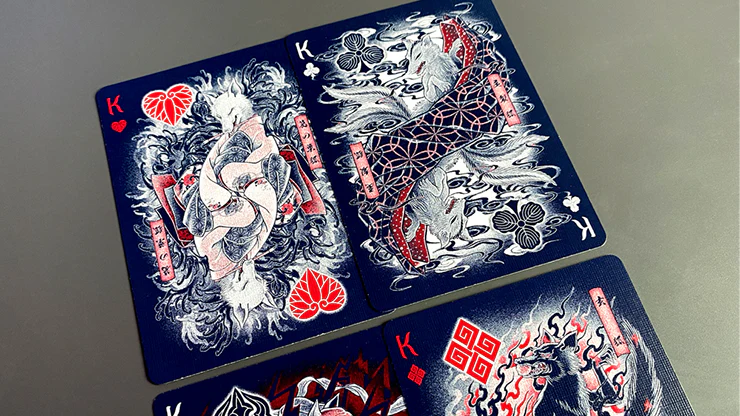 Sumi Kitsune Myth Maker - Blue/Red Craft Letterpressed Tuck - Image 5