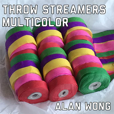 Streamers à lancer Multicolores (30 tête / 10 banderoles)